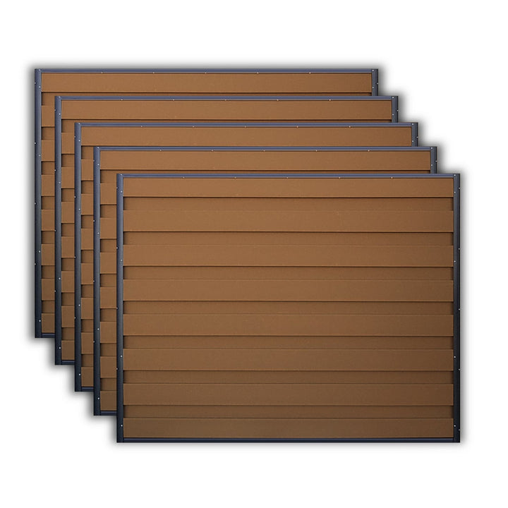 Trex Fencing 6-ft H x 8-ft W 5-Pack Saddle Board-on-board Privacy Composite Fence Panel