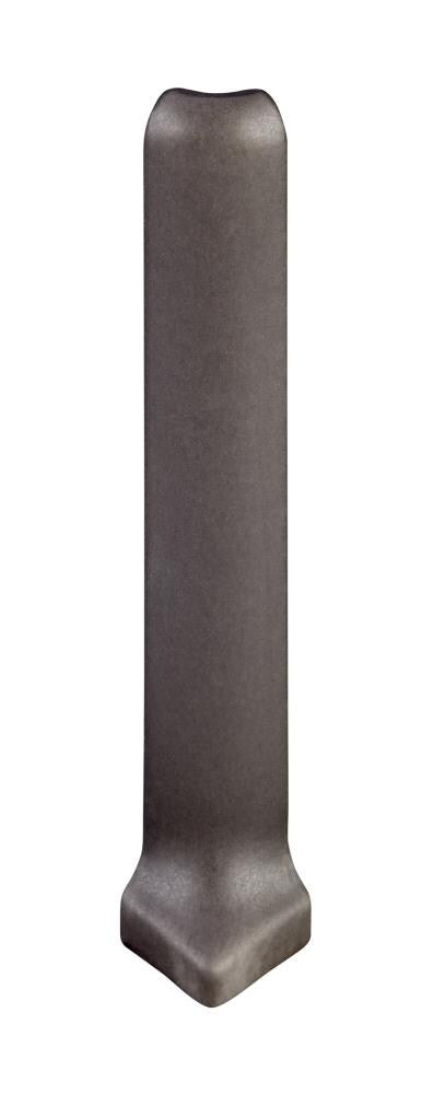 Emser Perspective Pure Black Porcelain Cove Corner Tile (1-in x 6-in)