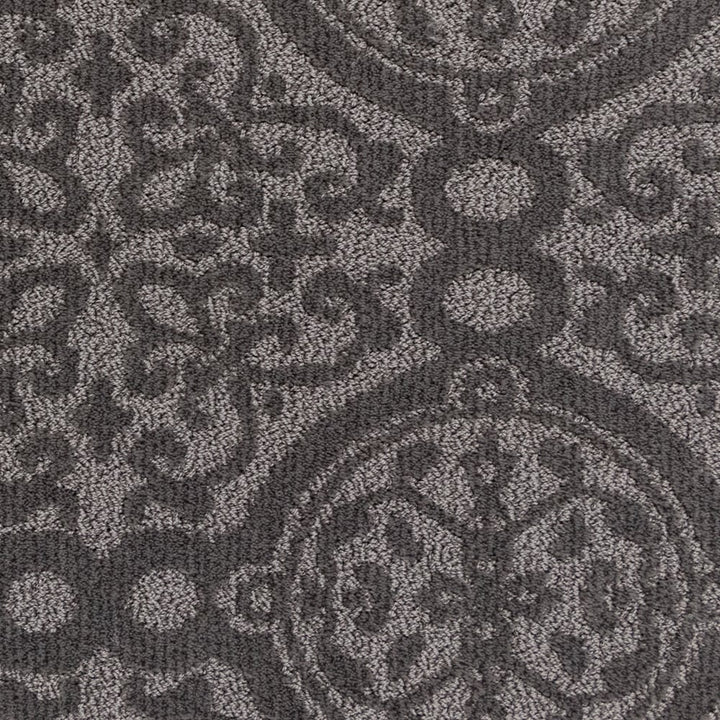 STAINMASTER Essentials So Happy Detour Pattern Indoor Carpet - 12‑ft Roll Width, Gray
