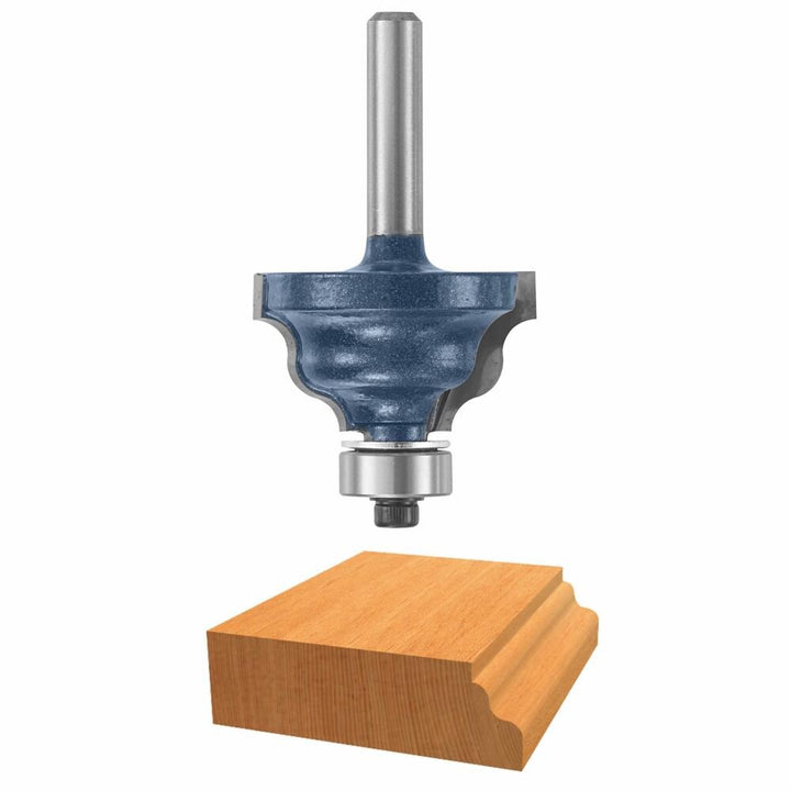 Bosch Carbide-Tipped Wavy Edge Router Bit, 1/4-in Shank, 1-1/4-in Dia