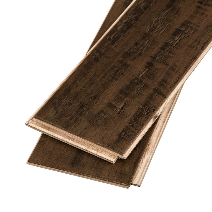 Cali Bamboo Fossilized 5.31-in Vintage Port Handscraped Engineered Bamboo Hardwood Flooring, 21.5-sq ft/Carton