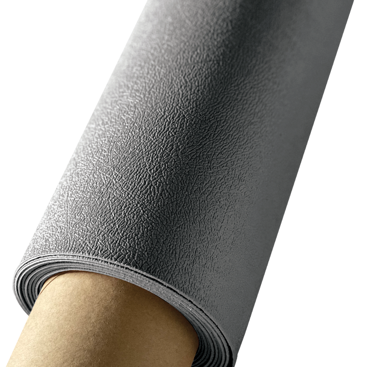 G-Floor Levant 5-ft x 10-ft Slate Grey Leather-Look PVC Garage Floor Roll, 55 mil