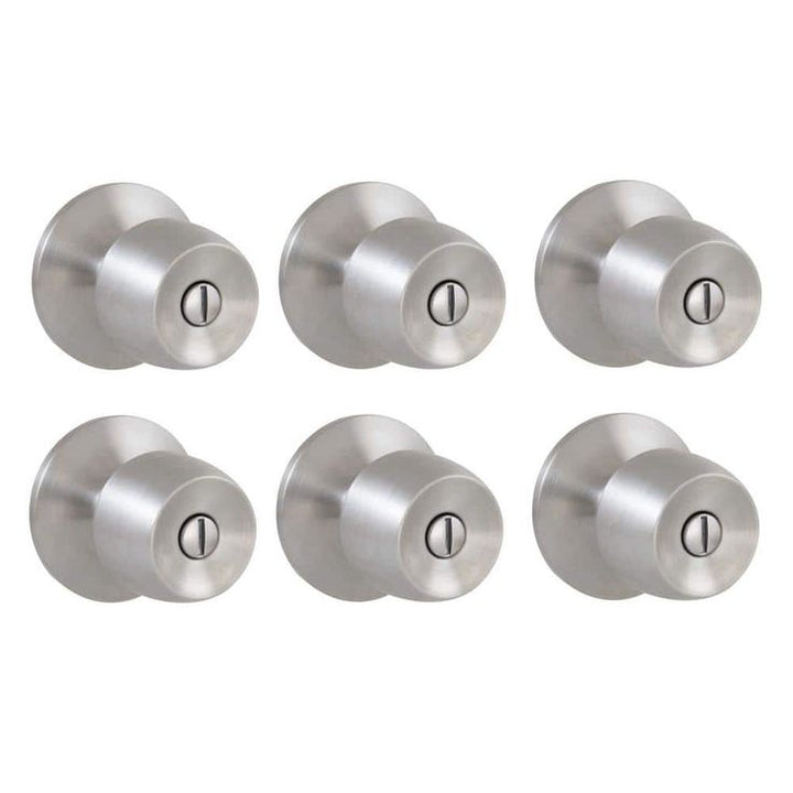 Defiant Brandywine Stainless Steel Bed/Bath Door Knob (6-Pack)