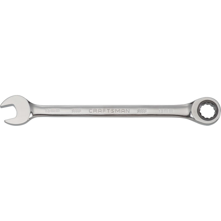 Craftsman 15 mm 12 Point Metric Ratcheting Wrench, 7.5 in. Length