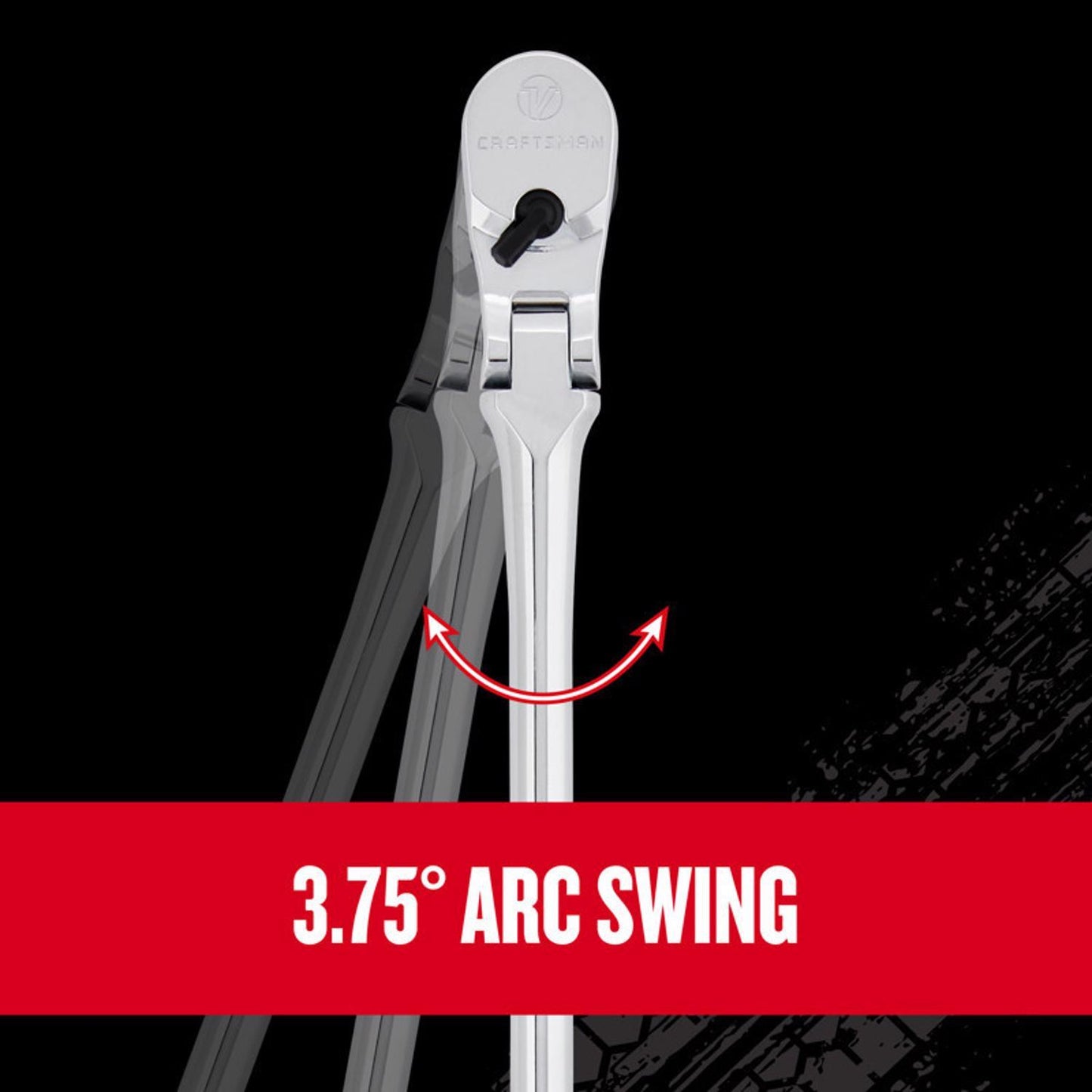 Craftsman V-Series Comfort Grip Long Flex Head Ratchet, 1/2 in. Drive, 96 Teeth