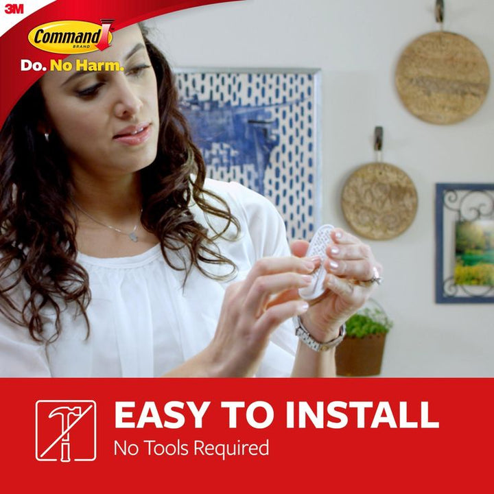 3M Command Large Utility Hooks, White, Damage-Free Indoor Organization, 6 Hooks