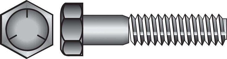 Hillman 1/2 in. Diameter x 2-1/2 in. Length Heat-Treated Zinc Steel Hex Head Cap Screw, 25 Pack