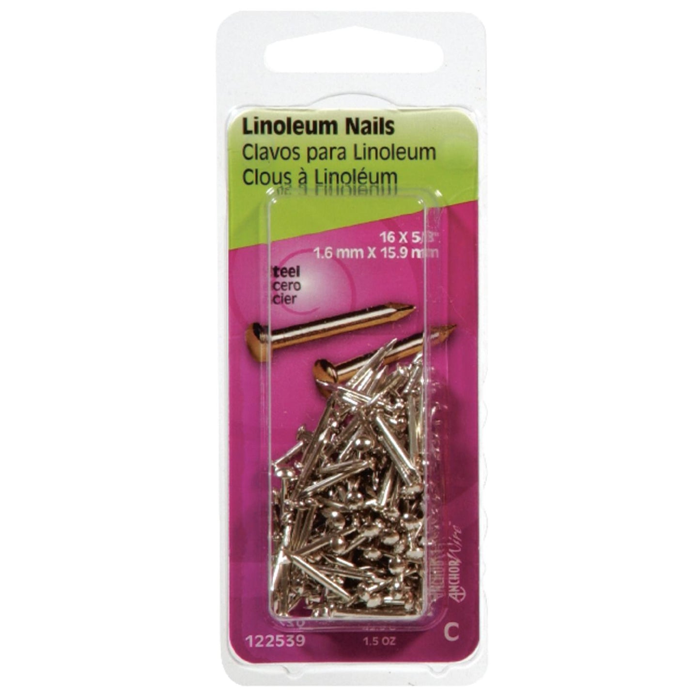 Hillman 5/8 in. Binding Nickel Steel Flat Head Nails