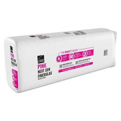 Owens Corning R-38 Unfaced Fiberglass Insulation Batts, 12.5 in x 19.25 in x 48 in
