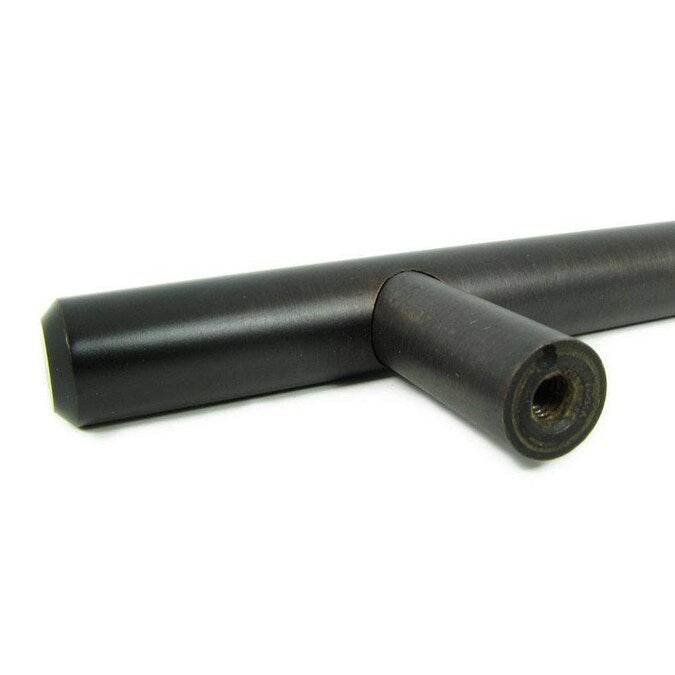 Stone Mill Hardware 6-in (160mm) Center to Center Oil-Rubbed Bronze Cylindrical Bar Drawer Pull