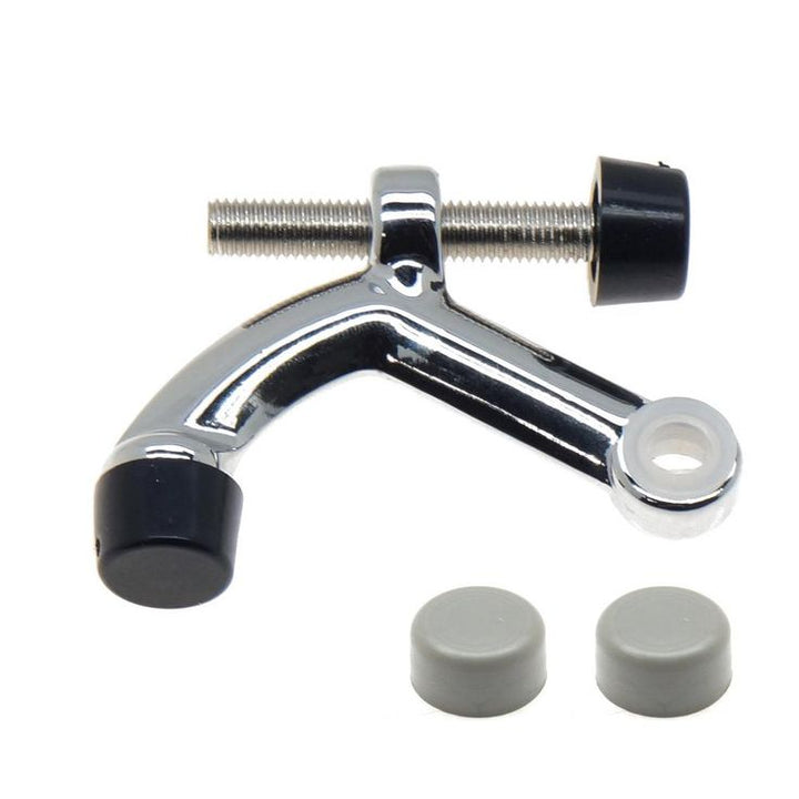 Solid Brass Hinge Pin Door Stop in Polished Chrome