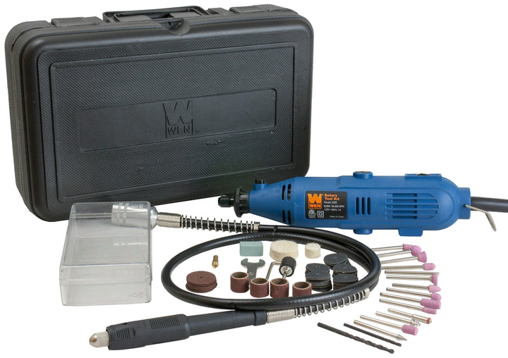 WEN 80-Piece Variable Speed Corded 1-Amp Sanding Rotary Tool with Hard Case