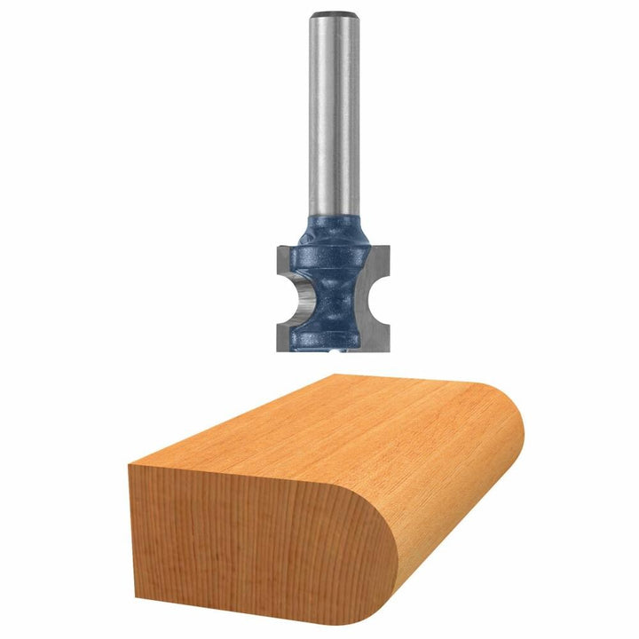 Bosch 1/8-in Carbide-Tipped Bullnose Router Bit, 1/4-in Shank