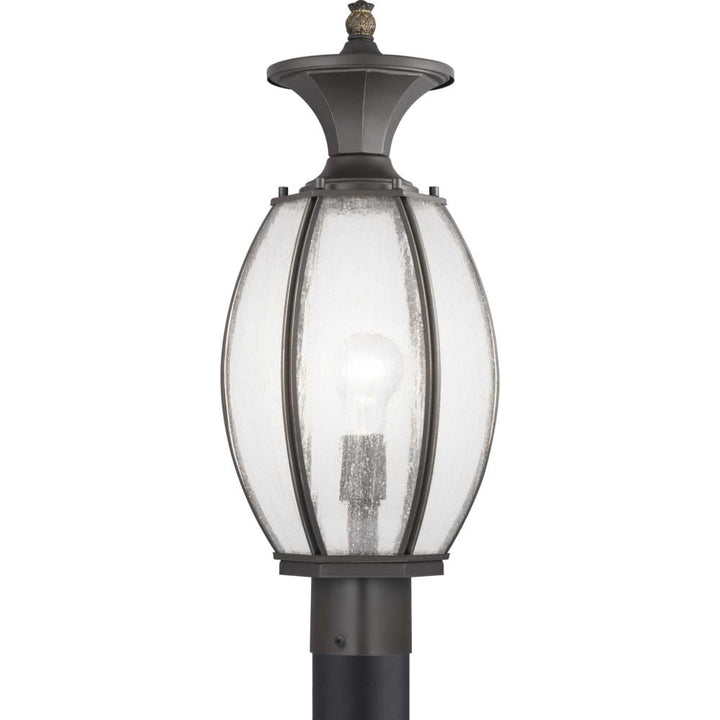 Progress Lighting River Place 100-Watt 21.25-in Antique Bronze Traditional Outdoor Post Light