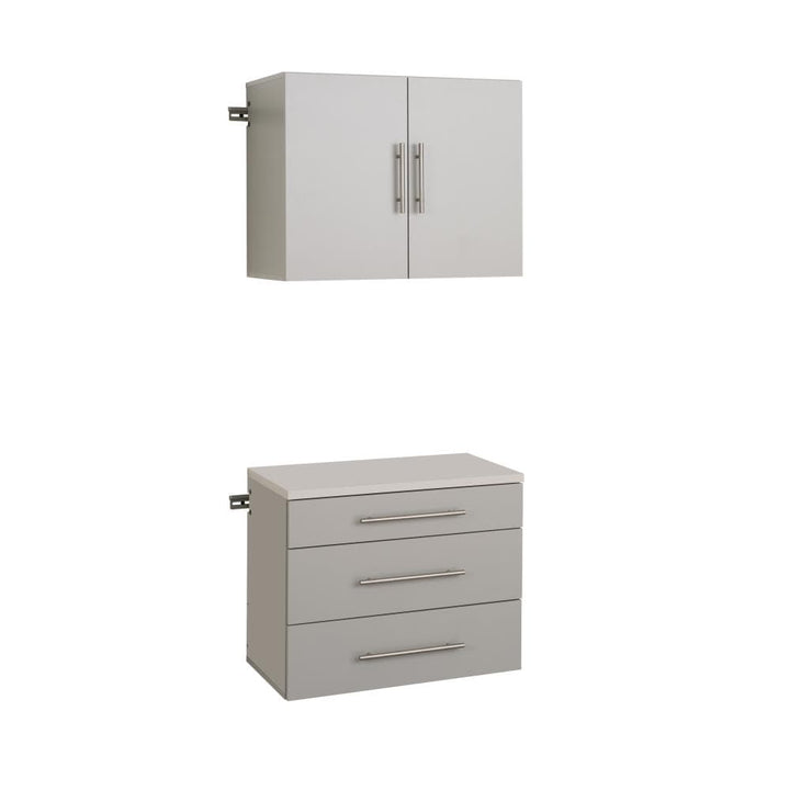 Prepac HangUps 30-in W x 72-in H Wood Composite Light Gray Wall-mount Utility Storage Cabinet