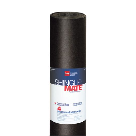GAF Shingle-Mate Roof Deck Protection Underlayment, 3' x 144' Roll, 4 Squares (432 Sq. Ft.)