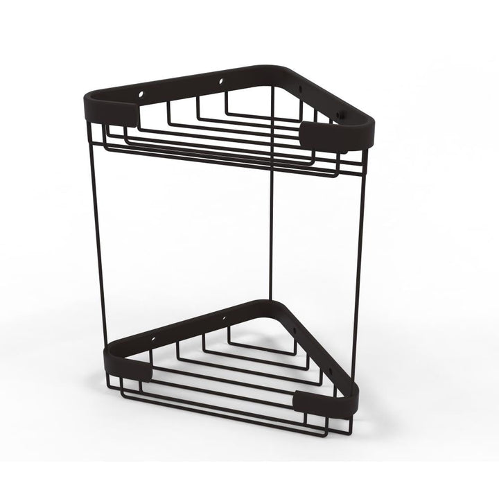 Allied Brass 1.7-in H Screw-Mount Solid Brass Oil-Rubbed Bronze Hanging Shower Caddy