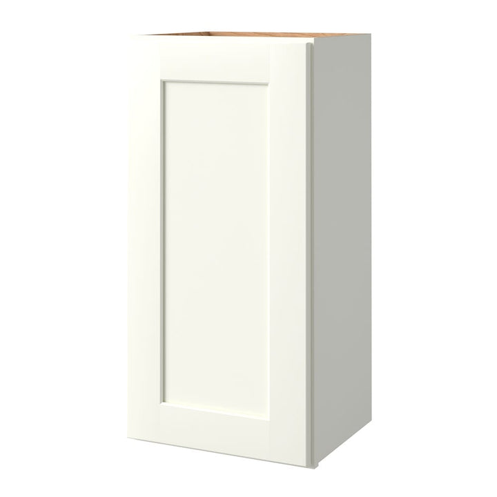 allen + roth Aveley 15-in W x 30.125-in H x 12-in D Linen Wall Fully Assembled Cabinet (Flat Panel Shaker Door Style)