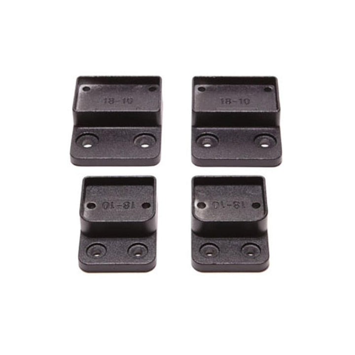 Deckorators 2.5-in x 0.75-in Alx Contemporary Matte Black Aluminum Rail Bracket (4-Pack)