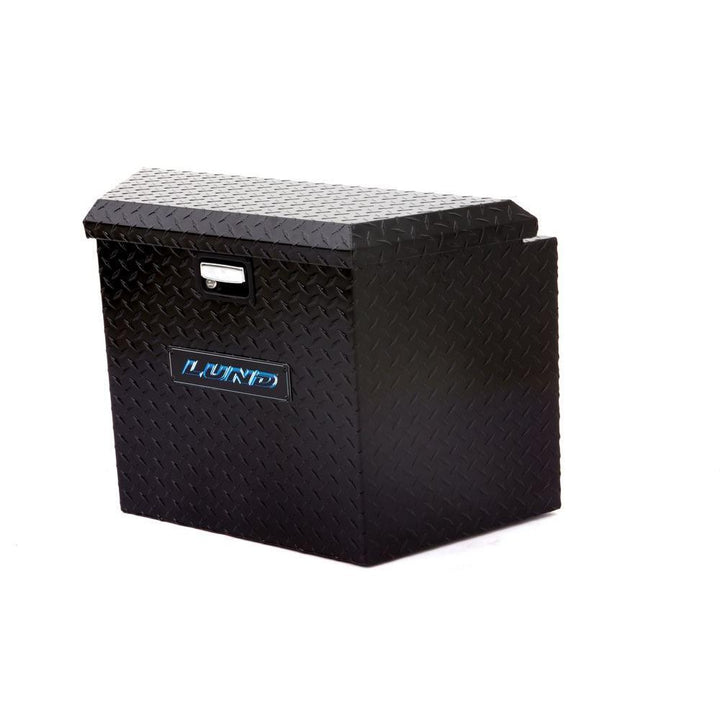 Lund 34 in Matte Black Aluminum Trailer Tongue Truck Tool Box with mounting hardware and keys included - Super Arbor
