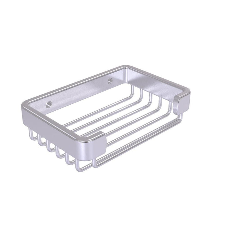 Allied Brass 3.1-in H Screw-Mount Solid Brass Satin Chrome Hanging Shower Caddy