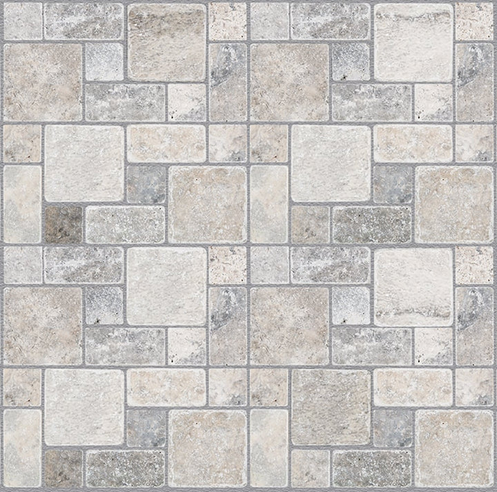 Satori Silver Crescent 12-in x 12-in Honed Natural Stone Look Mosaic Wall Tile (1-sq. ft/ Piece)