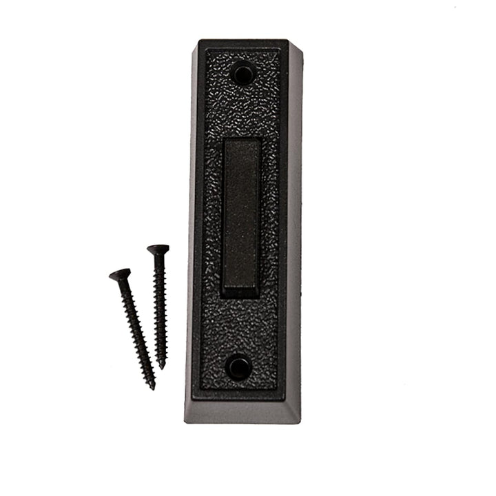 Ghost Controls Push Button Doorbell for Driveway Gate Opener - Control Single or Dual Gate System up to 1,000ft Away - Low Voltage Wire - Non-Lighted