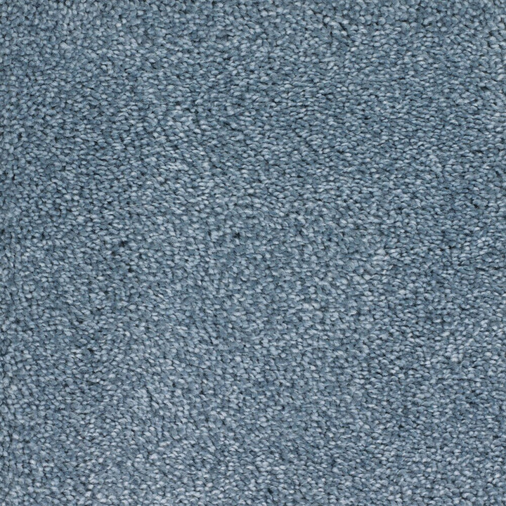 STAINMASTER Signature Briar Patch Radiant Textured Carpet Sample, 8-in x 8-in, Blue Nylon