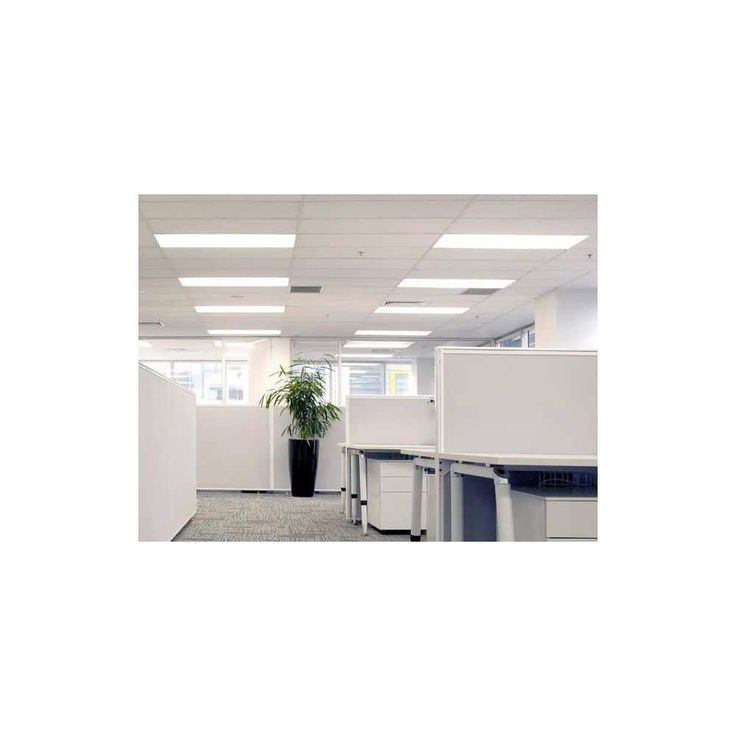Commercial Electric 2 ft. x 4 ft. White Integrated LED Flat Panel Troffer Light Fixture at 5000 Lumens, 4000K Bright White