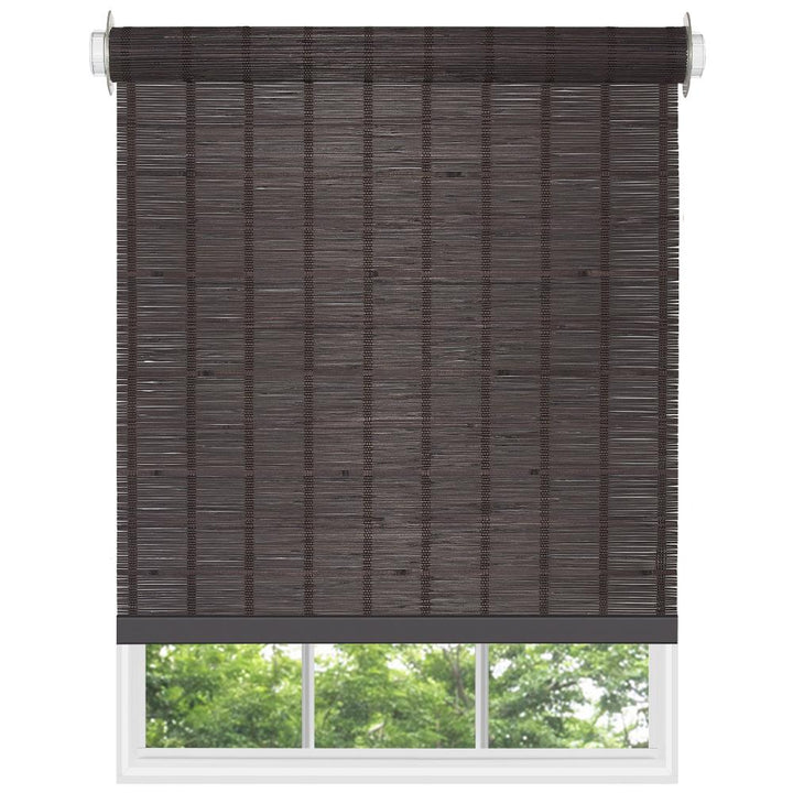 Achim Bamboo Roller Shade, Java – 31 in. W x 72 in. L, Light-Filtering Cordless