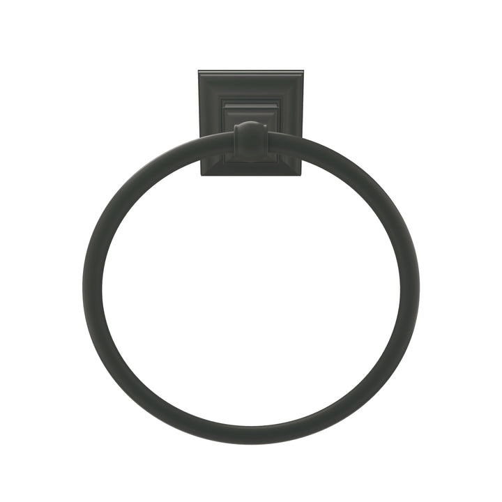 Amerock Markham Matte Black Wall Mount Towel Ring