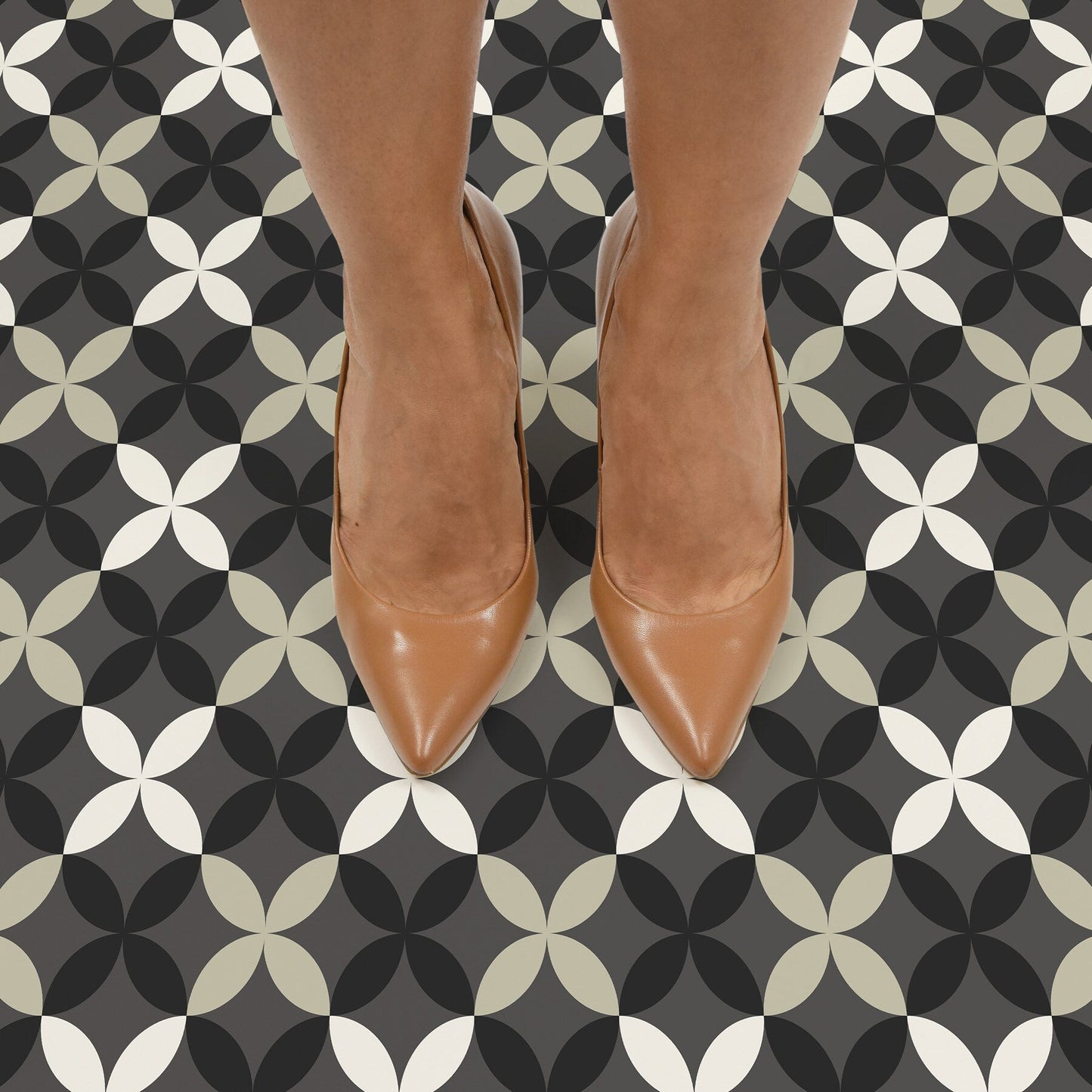 FloorPops Neutral 12-in x 12-in Water Resistant Peel and Stick Vinyl Tile Flooring (20-sq ft)