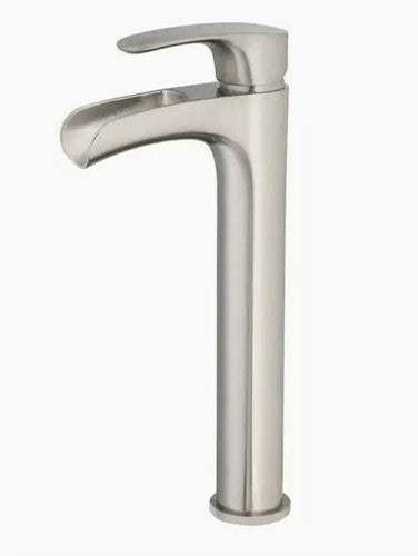Jacuzzi Callum Brushed Nickel 1-Handle Vessel WaterSense Bathroom Sink Faucet with Drain