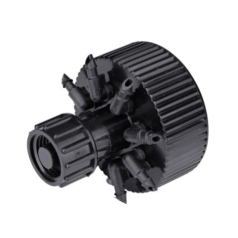 Raindrip Hydro-Port Adjustable 8-Outlet Drip Irrigation Manifold, 1/2 in. FPT Inlet