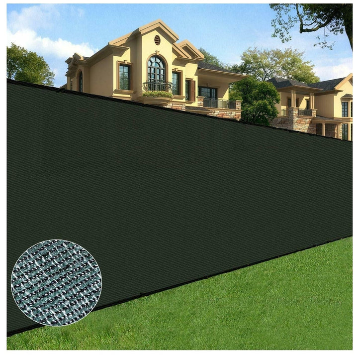 BOEN 5-ft H x 50-ft W Green Polyethelene Chain Link Fence Screen