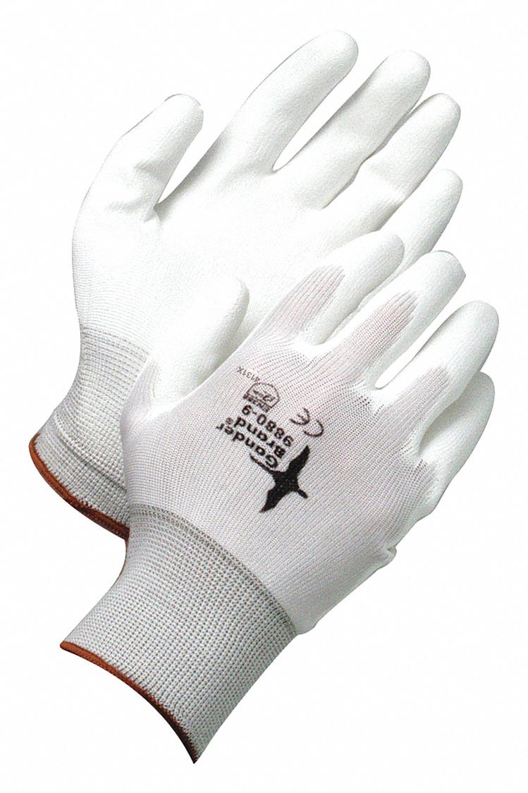 BDG X-Site Coated Nylon Gloves – Medium, Polyurethane Palm Dipped