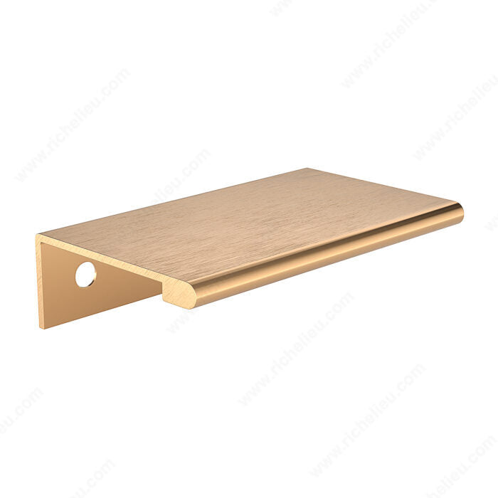 Richelieu 1-31/32 in. (50 mm) Satin Gold Aluminum Contemporary Edge Drawer Pull