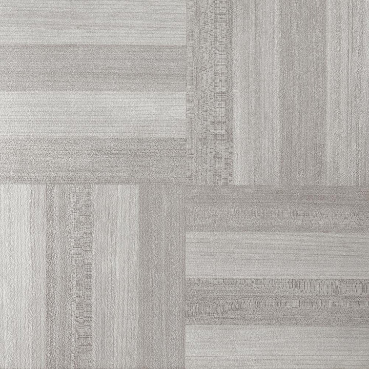 Achim Sterling Ash Grey Wood 12-in x 12-in Peel-and-Stick Vinyl Tile Flooring, 45-sq ft Carton