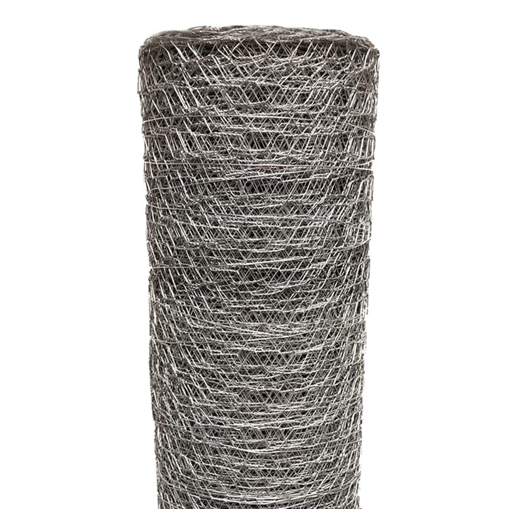 Acorn International Galvanized Steel Chicken Wire Fencing - 150ft x 3ft