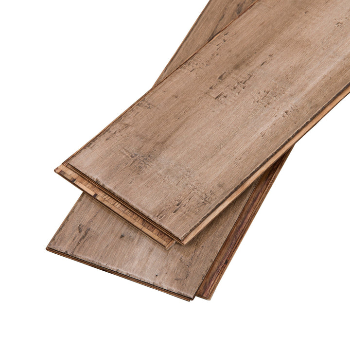 Cali Bamboo Fossilized Savanna Bamboo 5.31-in W x 9/16-in T Distressed Engineered Hardwood Flooring (21.5-sq ft/Carton)