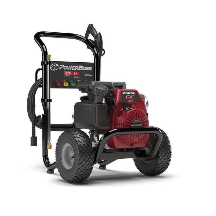 PowerBoss 3100 PSI 2.5 GPM Cold Water Gas Pressure Washer with Horizontal Honda GC190 Engine