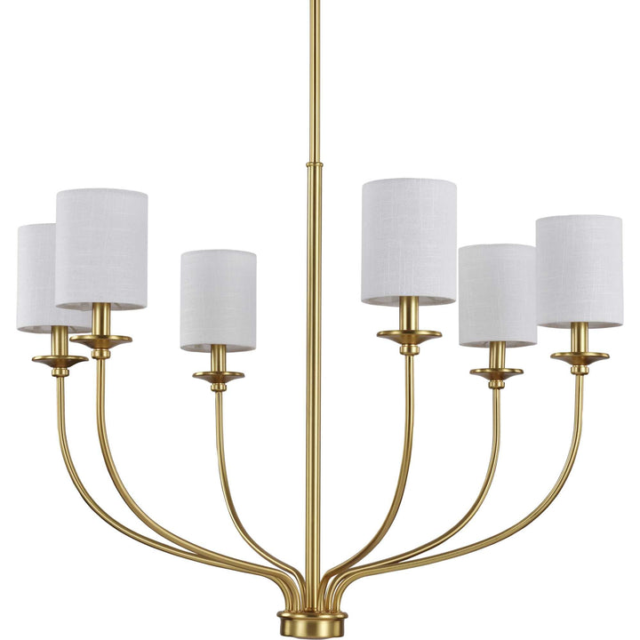 Progress Lighting Bonita 6-Light Satin Transitional Chandelier