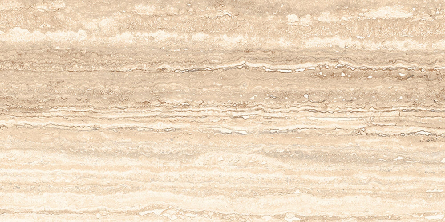 Style Selections Torin Beige 12-in x 24-in Polished Porcelain Marble look Floor and Wall Tile product image