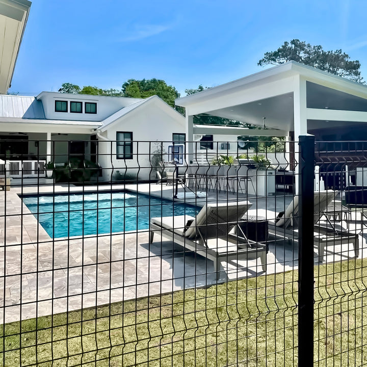 Ironcraft Euro 6-ft W Black Steel Yard Fence Panel