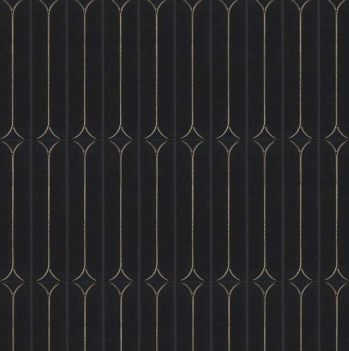 Midcentury Gold Ceramic Tile