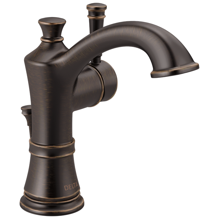 Delta Valdosta Venetian Bronze 1‑Handle Single Hole/4‑in Centerset WaterSense Bathroom Sink Faucet with Drain