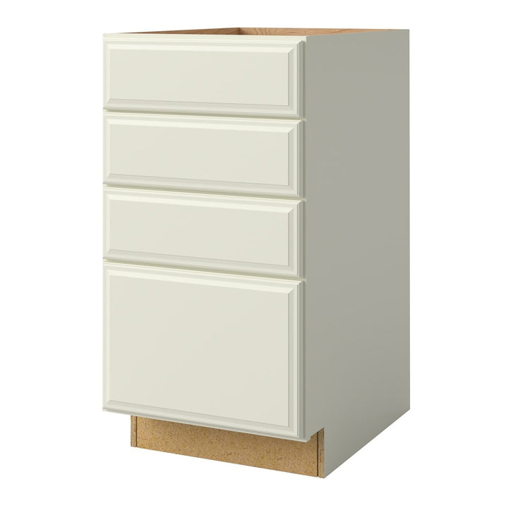 allen + roth Pattingham 18-in W x 34.5-in H x 24-in D Harbor 4-Drawer Base Fully Assembled Cabinet (Raised Panel Style)