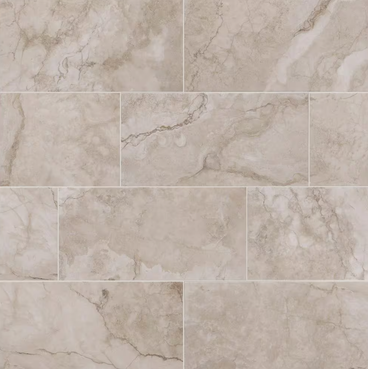 Oasis Beige 9 in. x 18 in. Ceramic Wall Tile (21.8 sq. ft. / Case )