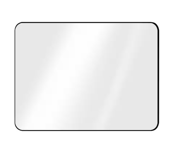 48 in. W x 36 in. H Rectangular Aluminum Alloy Framed Wall Bathroom Vanity Mirror in Black