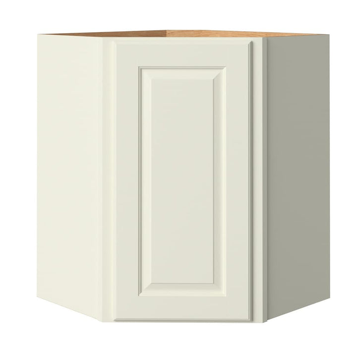 allen + roth Pattingham 24-in W x 36.125-in H x 20-in D Harbor Diagonal Corner Wall Fully Assembled Cabinet (Raised Panel Square Style)